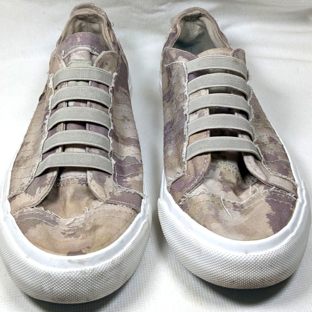 Blowfish Mars Natural Foggy Camo Women's Malibu Slip On Size 8.5 100% Cotton